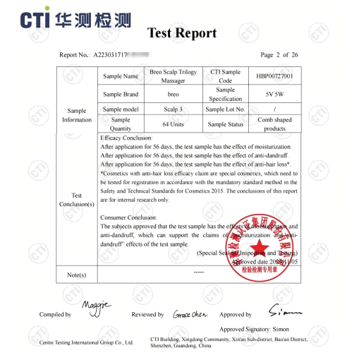 Breo Scalp3 Scalp Massager Comb Anti Hair Loss Scalp Massaging brush Hair Growth Care Scalp Hair Therapy Scalp Reduction Redlight Infrared Therapy