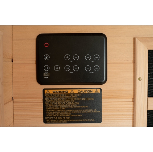 Blisspod, Vienne, Coin Spacieux Sauna infrarouge Loin Canadien Hemlock Ultra Low EMF, 12 Chaufferettes, 4-5 Personnes