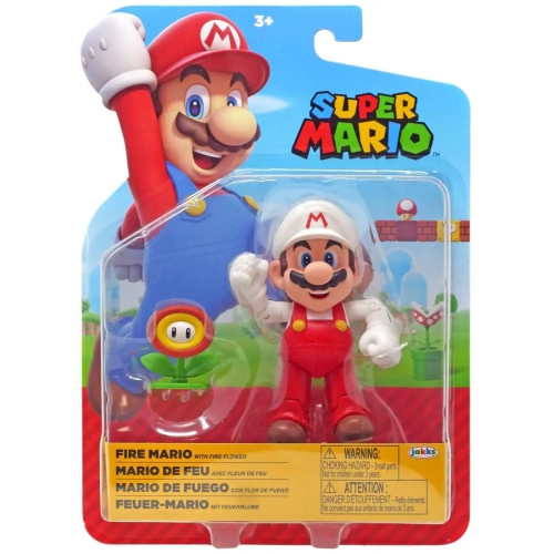 NINTENDO  Super Mario World Of 4 Inch Action Figure Wave 32 - Fire Mario