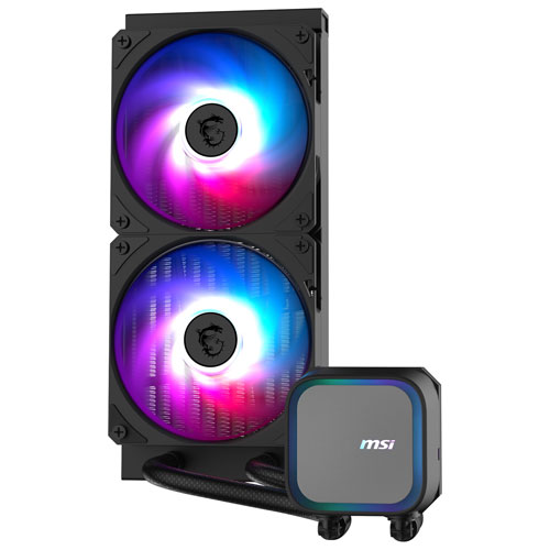 Système de refroidissement liquide de processeur 120 mm ARGB MAG CoreLiquid A13 240 de MSI - Noir