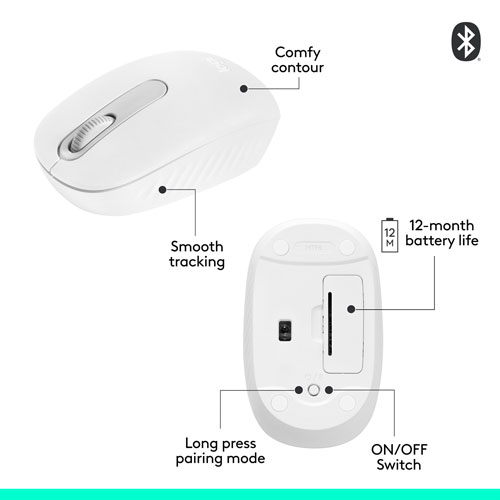 Souris optique Bluetooth de 1000 ppp M196 de Logitech