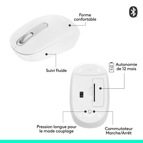 Souris optique Bluetooth de 1000 ppp M196 de Logitech