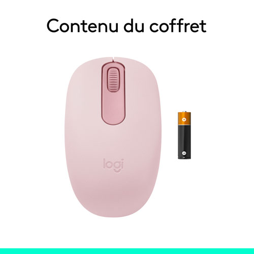 Souris optique Bluetooth de 1000 ppp M196 de Logitech - Rose