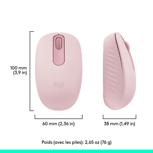 Souris optique Bluetooth de 1000 ppp M196 de Logitech - Rose