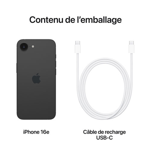 Apple iPhone 16e 256GB - Black - Unlocked