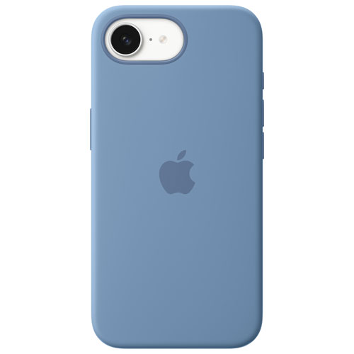 Image 1 de 2.. Étui rigide ajusté en silicone d'Apple pour iPhone 16e - Bleu hivernal
