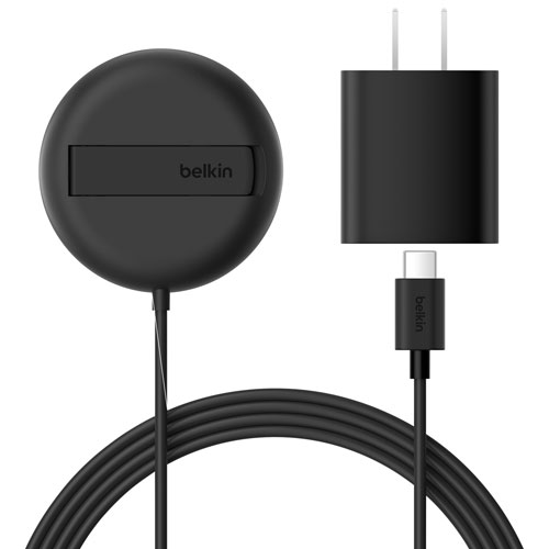 Tapis de chargement magnétique sans fil Qi2 de 15 W de Belkin - Noir