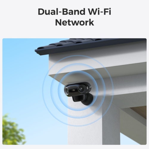 Reolink Argus 4 Pro - 4K 180° Dual-Lens Wi-Fi 6 Battery Security Camera with True Full-Color Night Vision, Solar Powered Wireless Outdoor Camera Black