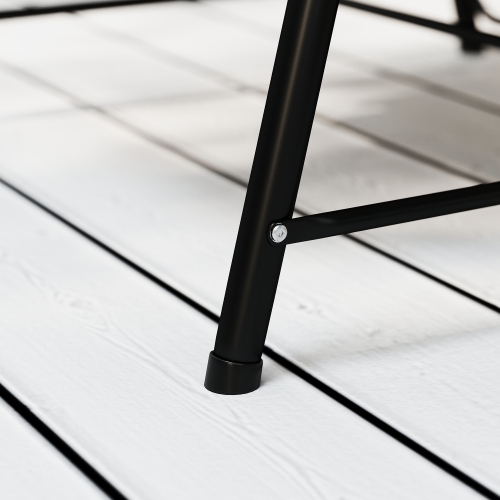 Chaise-hamac Outsunny en rotin avec support inclus, chaise berçante suspendue avec support et coussin de siège, balancelle d'extérieur simple pour le