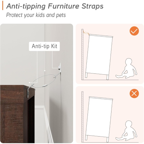 WAMPAT Dresser for Bedroom with 9 Drawers, 52" Wide Storage Chest of Drawers, Wood Closet Chests Organizer for Clothes, Kids Room, Living Room,