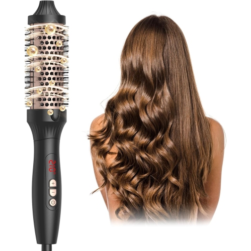 Brosse thermique pour cheveux 1,5&nbsp;po brosse volumisante, brosse chauffante ionique, brosse chauffante chauffante, brosse à cheveux, brosse à
