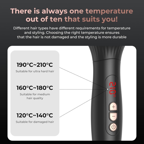 Brosse thermique pour cheveux 1,5 po brosse volumisante, brosse chauffante ionique, brosse chauffante chauffante, brosse à cheveux, brosse à