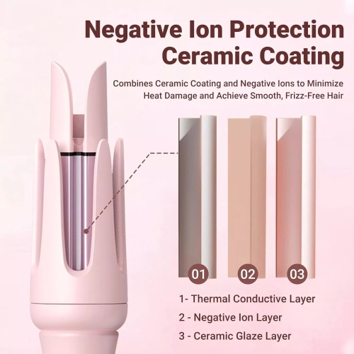 Automatic Curling Iron Rotating Curling Wand 32mm Hair Curling Iron Curly Hair Styling Tools