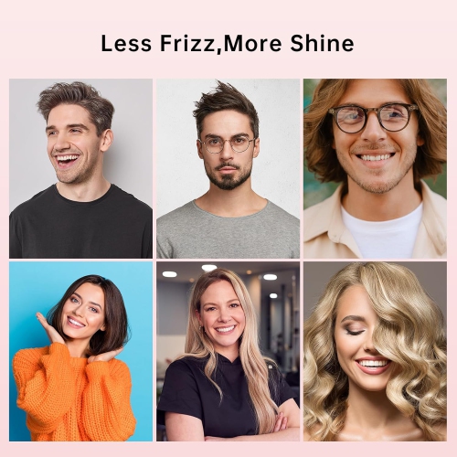 Brosse thermique pour cheveux frisés, brosse ronde chauffante à ions négatifs de 1,5&nbsp;po, brosse à friser pour boucles, fer à friser à chauffage