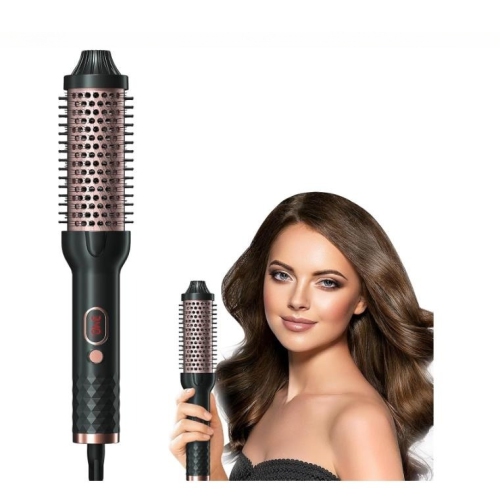 Brosse thermique pour cheveux frisés, brosse ronde chauffante à ions négatifs de 1,5&nbsp;po, brosse à friser pour boucles, fer à friser à chauffage