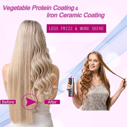 Cordless Automatic Hair Curler Auto Curling Iron Wireless Portable Curling Rotating Wand for Hair Styling