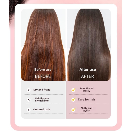 Cordless Hair Straightener Brush,Portable Straightener Brush for Travel,Lightweight Mini Rechargeable Straightening Comb