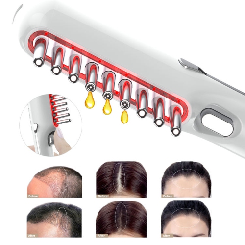Red Light Hair Growth Comb,Anti-hair Loss Scalp Care Comb,Scalp Massage Comb,Electronic Scalp Massager Brush