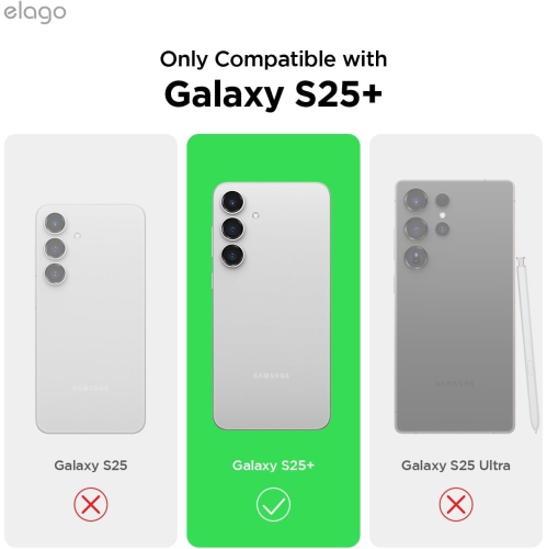 Elago Compatible avec Samsung Galaxy S25 Plus, étui en silicone liquide, antichoc, étui mince pour téléphone, doublure en microfibre douce