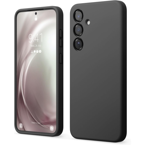 Elago Compatible avec Samsung Galaxy S25 Plus, étui en silicone liquide, antichoc, étui mince pour téléphone, doublure douce en microfibre