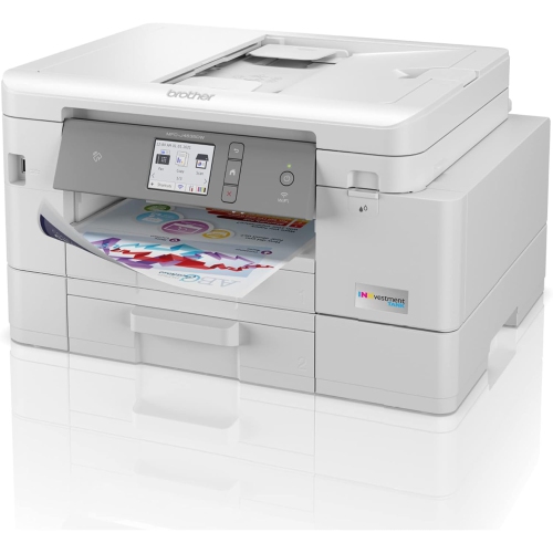 Open Box - Brother MFC-J4535DW All-in-One Color Inkjet Printer with NFC, Duplex and Wireless Printing Plus, White