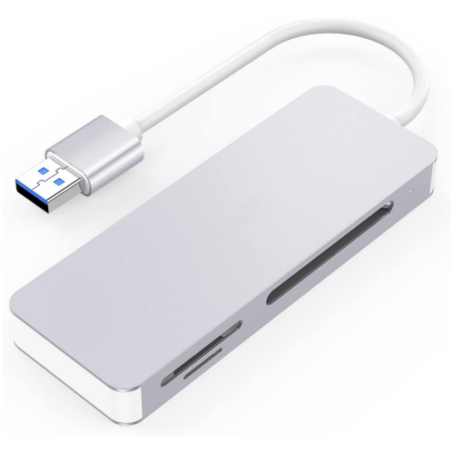 USB 3.0 to CF/SD/Micro SD Card Reader, SD 3.0 Card Adapter for SD/SDHC/SDXC/MMC/RS-MMC/Micro SD/Micro SDHC/Micro SDXC/CF Type I, Windows, MacOS,