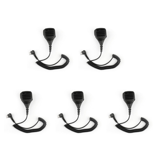 5x Shoulder Speaker Mic FOR Motorola Radio 2 PIN GP68 CP150 GP88 CP200 PMMN4029A