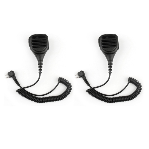2x Shoulder Speaker Mic FOR Motorola Radio 2 PIN GP68 CP150 GP88 CP200 PMMN4029A