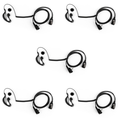 5Pcs 3.5mm G-shape Curve Earpiece Headset PTT For Vertex VX231 VX261 VX264 VX351