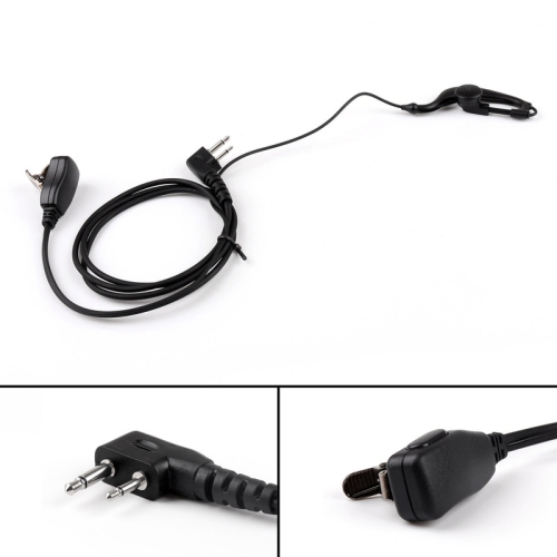 5x Ear-Hook Earpiece Headset PTT For Icom IC-F3 IC-F4 IC-U12 V8 V82 F21 F26 Radio
