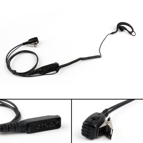 5x G-Shape Ear-Hook Earpiece Headset PTT Mic For Sepura STP8000 Walkie Talkie