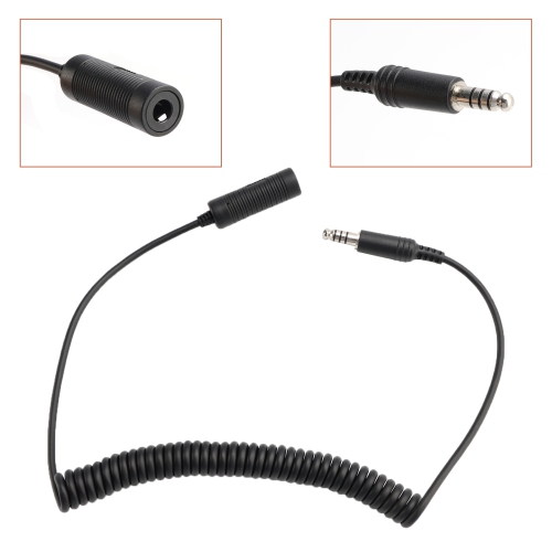 7,1&nbsp;mm – Rallonge pour casque d'écoute tactique pour TAC-SKY U-92&nbsp;A/U à U-174/U.