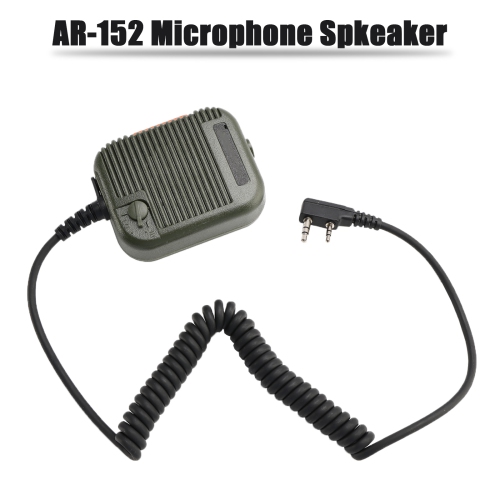 Haut-parleur de microphone AR-152 pour TK-208 TH-D7 RPU416A KG669 TG-K4AT PX-777 Vert