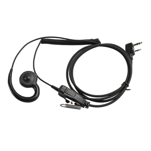 K-018 Small PTT-B6 Curve Hook Earhook Headset For TK-208 TH-D7 RPU416A KG-UVD1