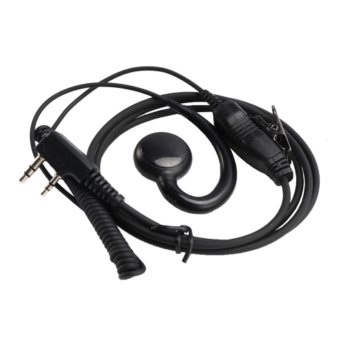 K-018 Small PTT-B6 Curve Hook Earhook Headset For TK-208 TH-D7 RPU416A KG-UVD1