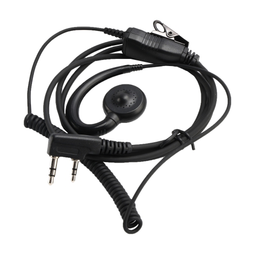 K-018 Small PTT-B6 Curve Hook Earhook Headset For TK-208 TH-D7 RPU416A KG-UVD1