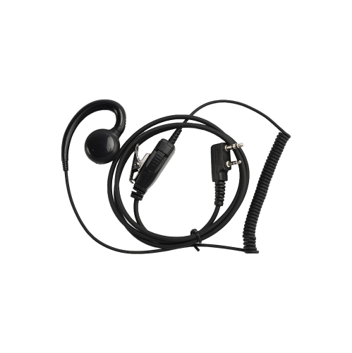 K-018 Small PTT-B6 Curve Hook Earhook Headset For TK-208 TH-D7 RPU416A KG-UVD1