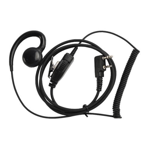 K-018 Small PTT-B6 Curve Hook Earhook Headset For TK-208 TH-D7 RPU416A KG-UVD1