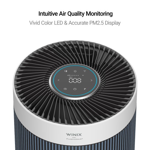 WINIX T830 Air Purifier for Home Extra Large Room Up to 1968 Ft² in 1 Hr With Smart Wi-Fi, Air Quality Monitor, True HEPA, Carbon Filter and Auto