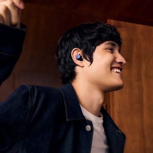 Écouteurs boutons 100 % sans fil à suppression du bruit Momentum 4 de Sennheiser - Denim