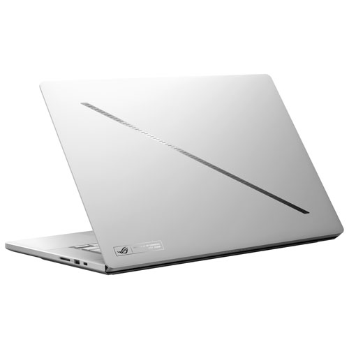 Portable de jeu 16 po ROG Zephyrus G16 d'ASUS - Blanc platine (Core Ultra 9-285H d'Intel/RAM 64 Go/SSD 2 To/RTX 5080)