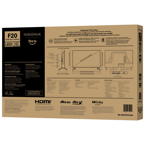 Insignia 55" 4K UHD HDR LED Fire TV Smart TV (NS-55F501CA26) - 2025
