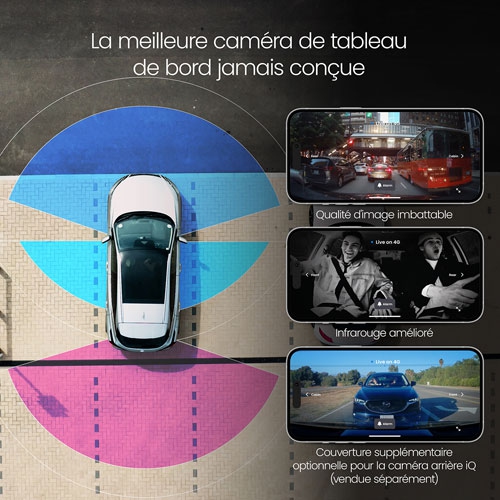 Remis à neuf - Caméra de tableau de bord intelligente HD 1080p iQ de Nextbase avec Wi-Fi et GPS