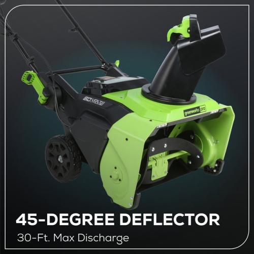Souffleuse à neige sans balais de 22&nbsp;po 60&nbsp;V de Greenworks, batterie et chargeur non inclus