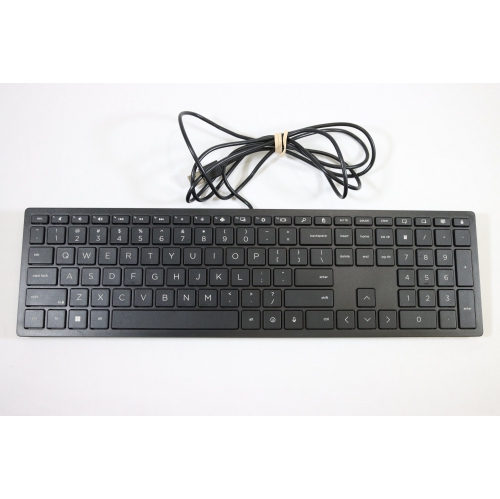 HP Lifestyle TPC-P001K USB Wired PC Black Keyboard by HP - Refurbished condition - Image 2