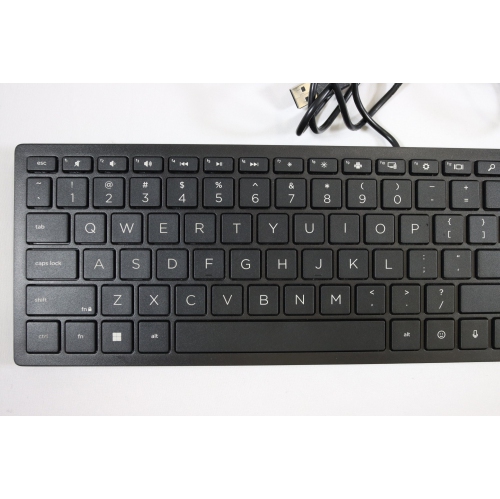 HP Lifestyle TPC-P001K USB Wired PC Black Keyboard by HP - Refurbished condition - Image 3