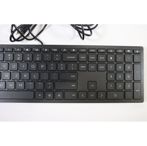HP Lifestyle TPC-P001K USB Wired PC Black Keyboard by HP - Refurbished condition - Image 4