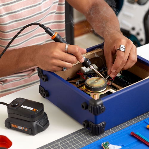 Worx -- 20V MakerX Rotary Tool and Wood & Metal Crafter Kit w/Accessories