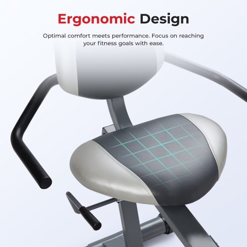 Vélo à position allongée magnétique intelligent Essentials Series de Sunny Health & Fitness avec connectivité Bluetooth améliorée par application
