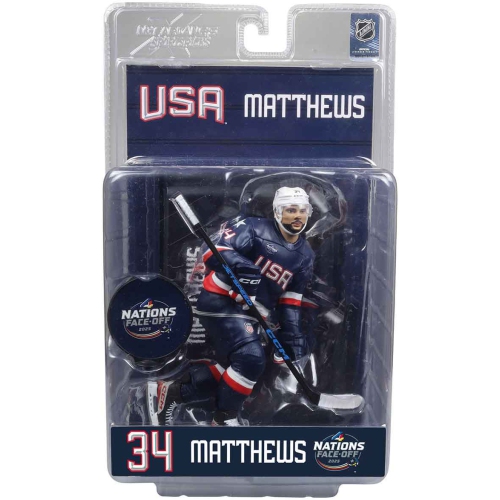 NHL Hockey 7 Inch Static Figure 4 Nations - Auston Matthews